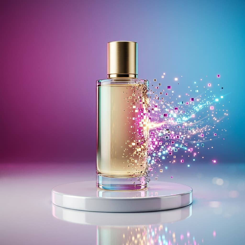 Editorial overhead flat lay of seven matte lens caps labeled Veo, Sora, Runway, Kling, Pika, Luma, and Wan on a warm off-white Nordic studio surface with burnt orange and deep ink accents.