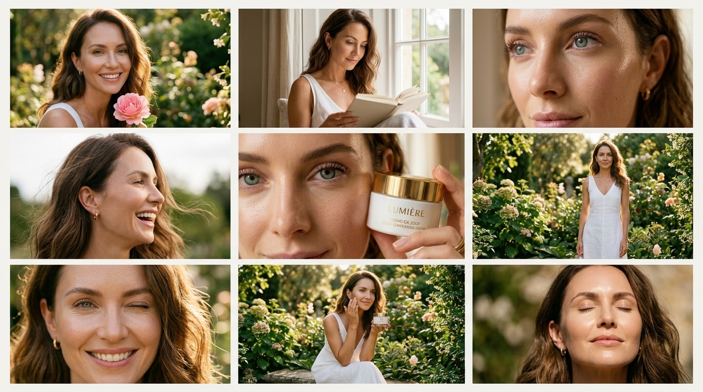 3×3 AI-generated image collage — variation showcase