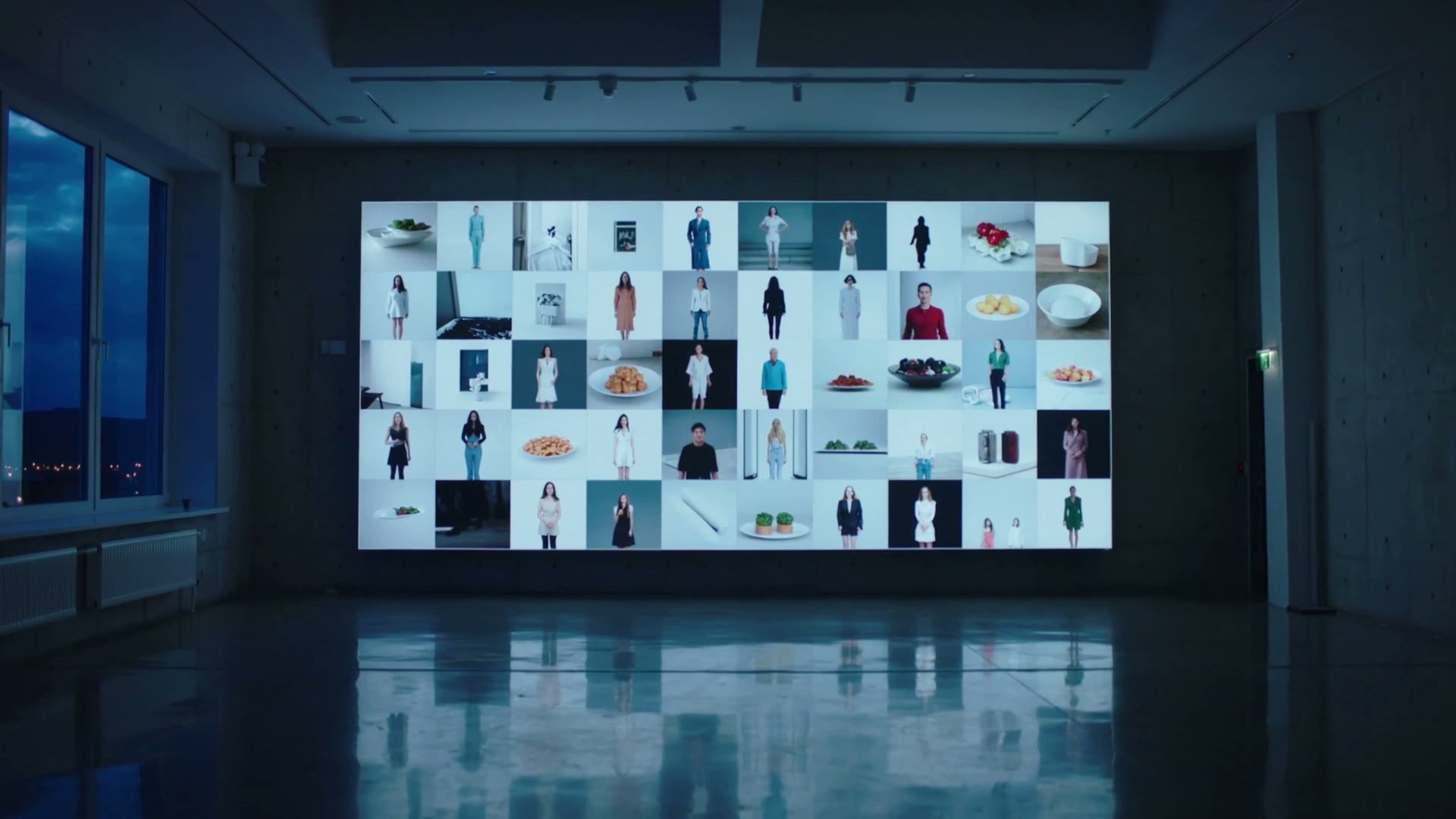 AI Vidia brand reel. Cinematic showcase of AI-generated creative