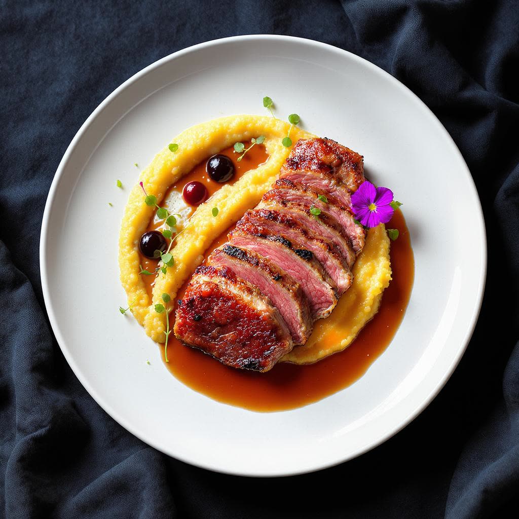 AI-generated plated dish hero shot