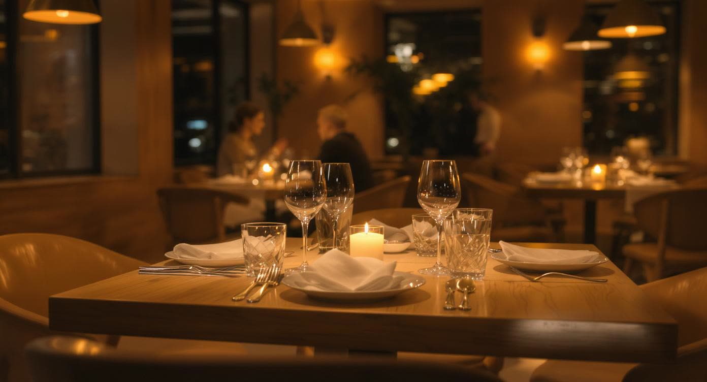 AI-generated restaurant scene still